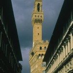 View on the Uffizi and Palazzo Vecchio in Florence