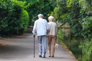 Elderly couple dating